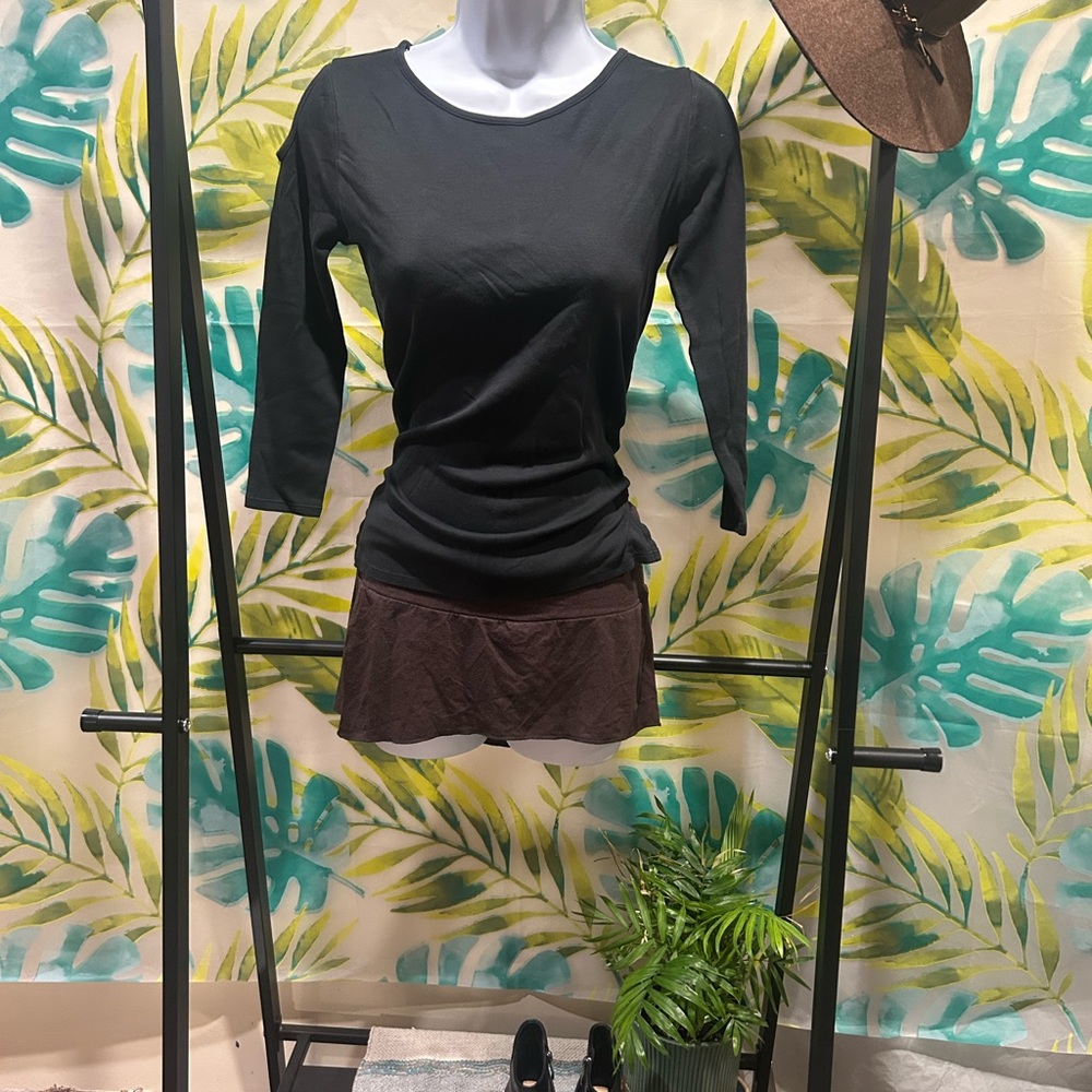 Indigenous brand organic cotton cold shoulder top